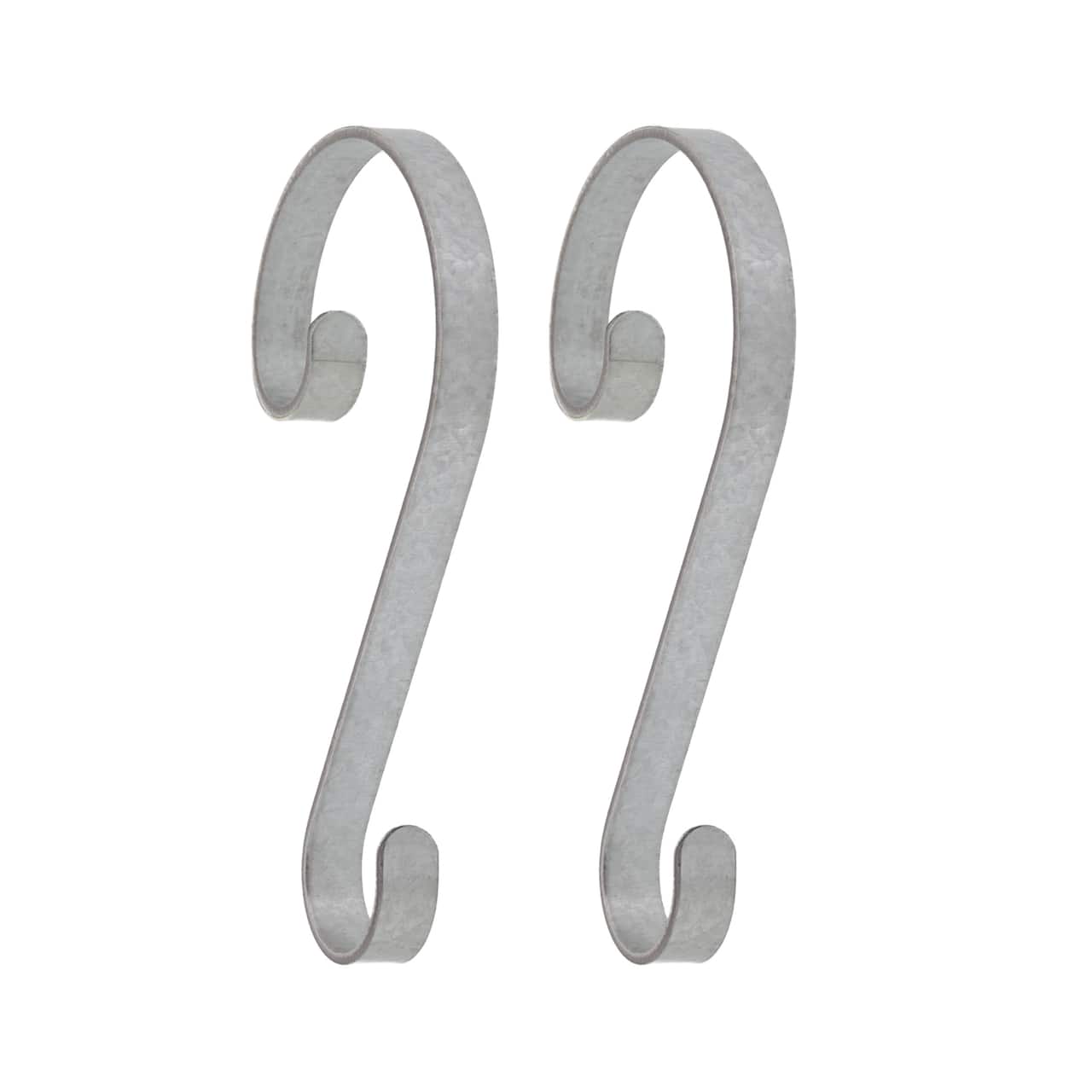 Haute Decor Stocking Scrolls® Real Galvanized Stocking Holders, 2ct.